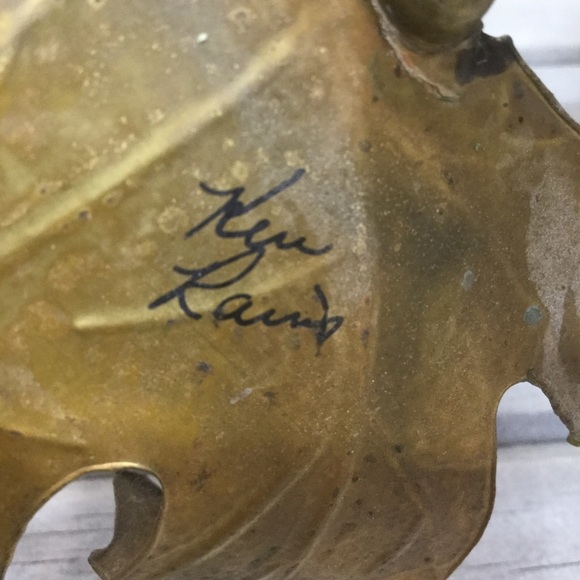 Vintage Metal and Stone Tree Signed - Picture 6 of 7